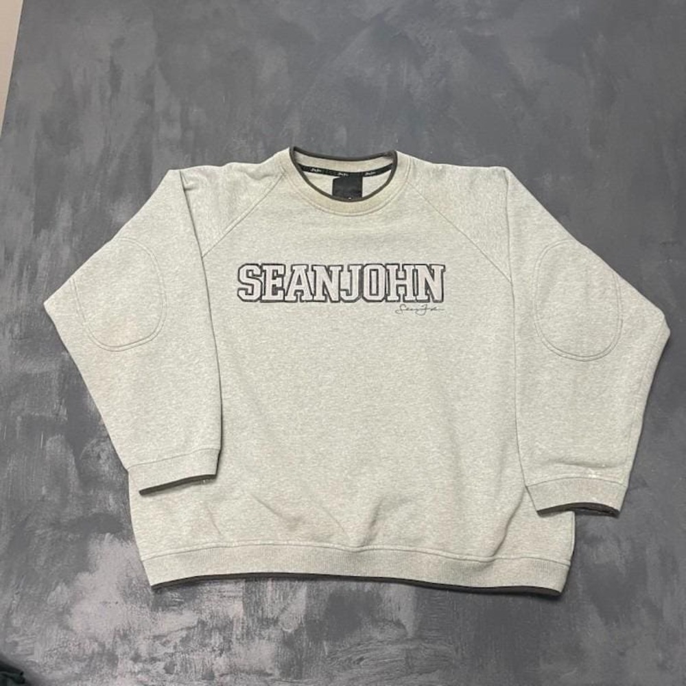 vintage SEAN JOHN sweatshirt mens XXL‎ Grey 2000s y2k streetwear skate
